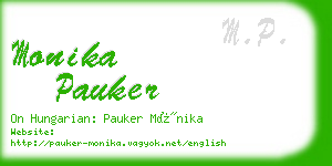 monika pauker business card